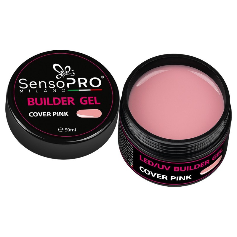 Set 2 x Gel Camuflaj Unghii SensoPRO Milano 50 ml, Cover Pink