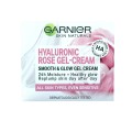 Set 2 x Gel-Crema Garnier Skin Naturals Hyaluronic Rose pentru Netezire si Iluminare, 50 ml