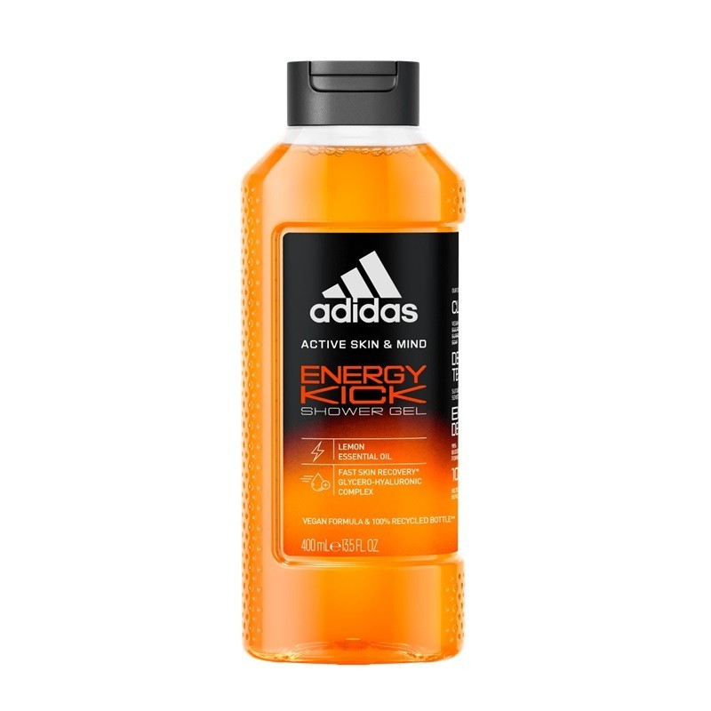 Set 2 x Gel de Dus Adidas, Energy Kick, Barbati, 400 ml