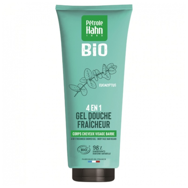 Set 2 x Gel de Dus Bio 4 in 1 Petrole Hahn Fraiche, cu Extract de Eucalipt, 250 ml