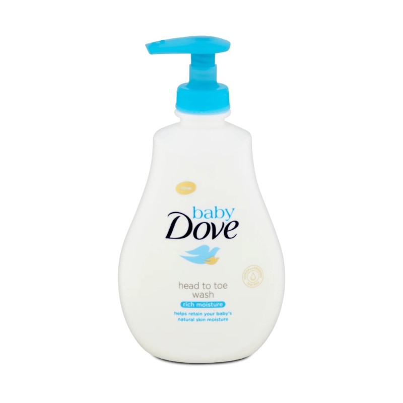 Set 2 x Gel de Dus Dove Baby Rich Moisture si Sampon, 400 ml