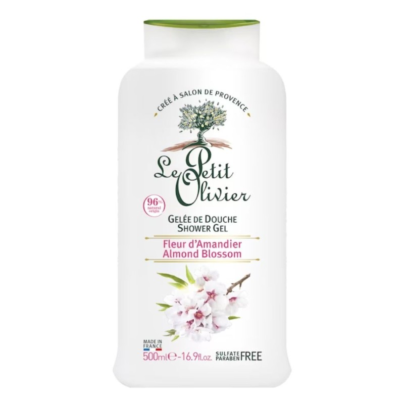 Set 2 x Gel de Dus Jelly cu Floare de Migdal Le Petit Olivier, 500 ml