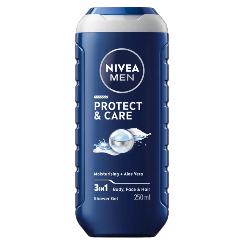 Set 2 x Gel de Dus Nivea Men Protect Care, cu Aloe Vera, 500 ml