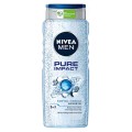 Set 2 x Gel de Dus Nivea Men Pure Impact, cu Microparticule, 500 ml