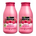 Set 2 x Gel de Dus si Lapte de Baie Cottage cu Zmeura, 250ml