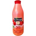 Set 2 x Gel de Dus si Lapte de Baie Cottage Pomme de Amour, cu Mar Caramelizat, 750 ml