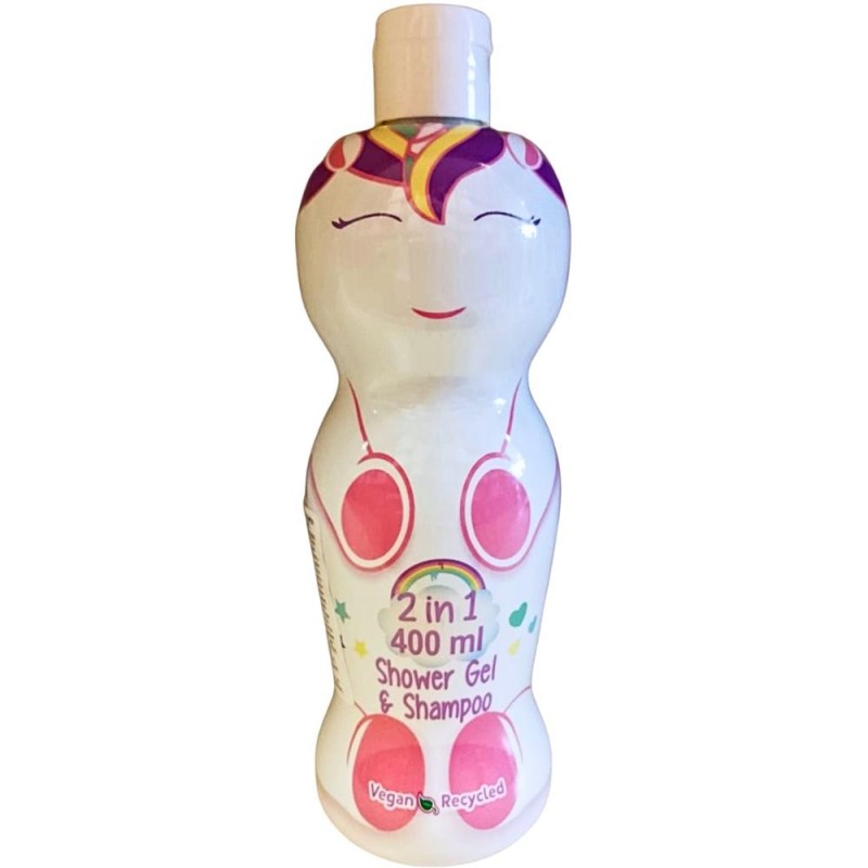 Set 2 x Gel de Dus si Sampon Copii Eau My Unicorn, cu Figurina 1D, 400 ml