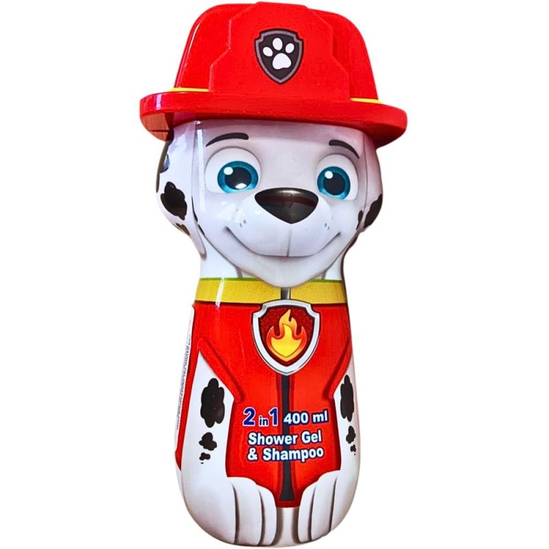 Set 2 x Gel de Dus si Sampon Paw Patrol Marshall, cu Figurina 2D, 400 ml