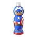 Set 2 x Gel de Dus si Sampon pentru Copii Captain America, Figurina 1D, 400 ml