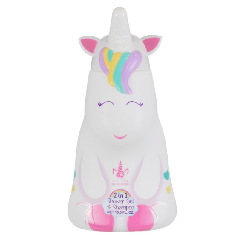 Set 2 x Gel de Dus si Sampon pentru Copii Eau My Unicorn Figurina 2D, 400 ml