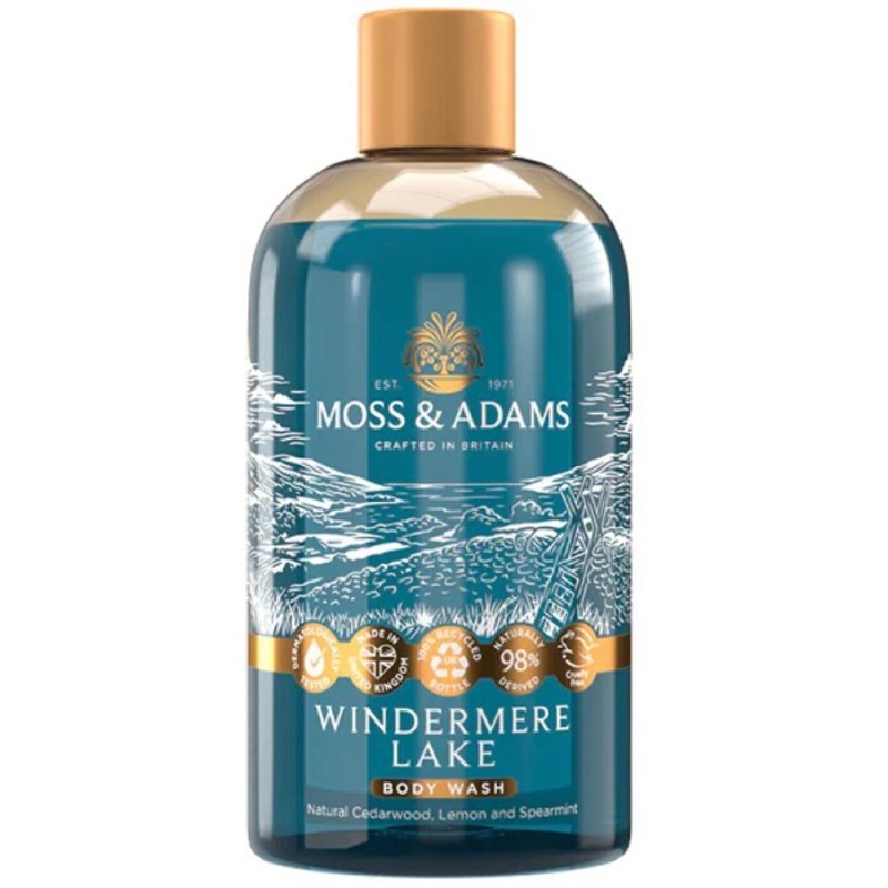 Set 2 x Gel de Dus Windermere Lake Refreshing, Moss & Adams, 500 ml