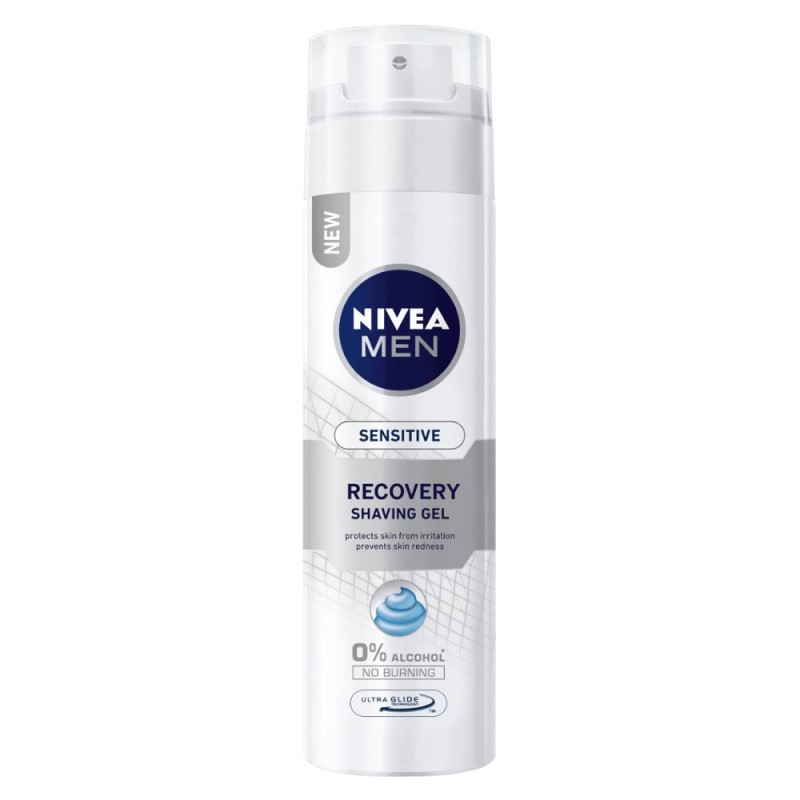 Set 2 x Gel de Ras Sensitive Recovery Nivea Men 200ml