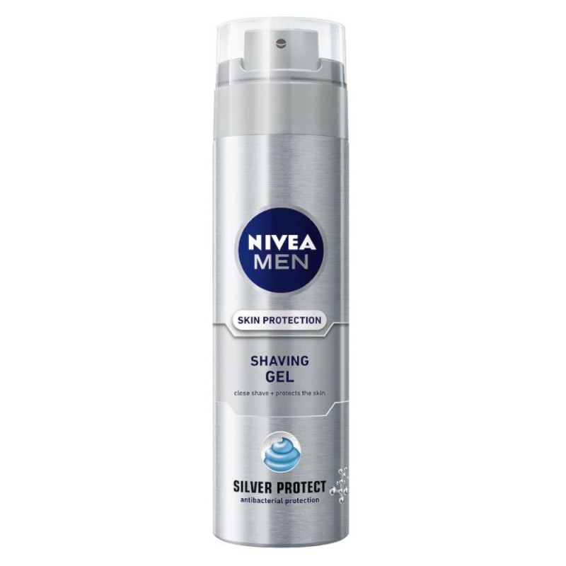 Set 2 x Gel de Ras Silver Protect Nivea Men 200 ml