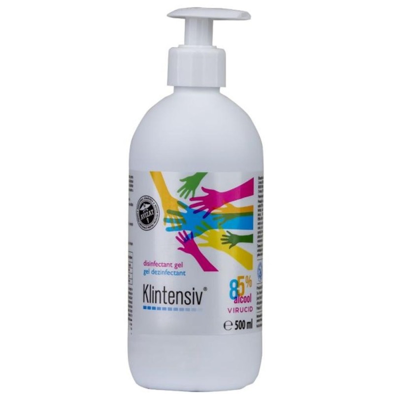 Set 2 x Gel dezinfectant Maini si Tegumente Klintensiv 500 ml