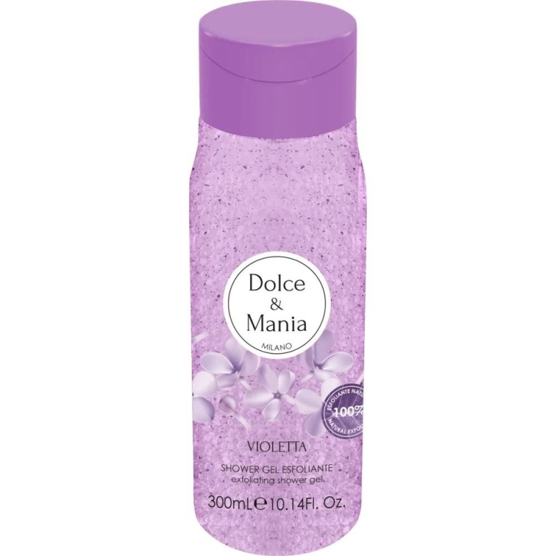 Set 2 x Gel Dus Scrub Dolce & Mania, Violete, 300 ml