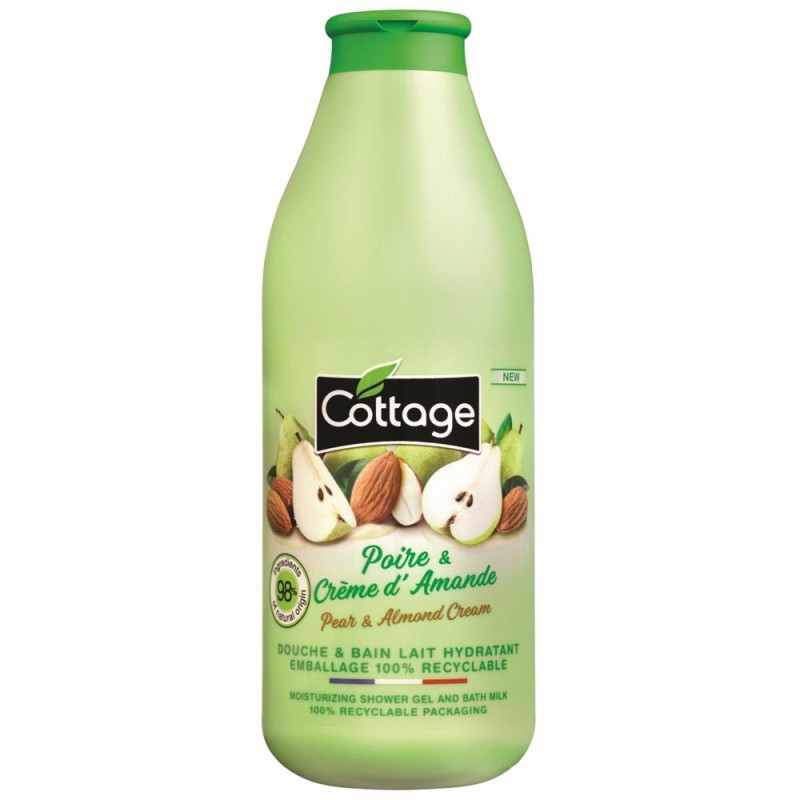 Set 2 x Gel Dus si Lapte Baie, Pere si Migdale, 750 ml