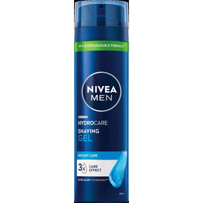 Set 2 x Gel Ras Nivea Hydrocare, 200 ml