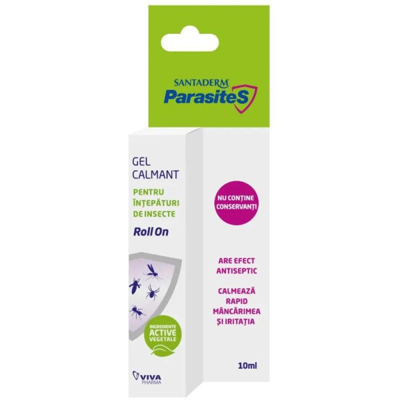Set 2 x Gel Roll-on Impotriva Intepaturilor de Insecte Santaderm, 10 ml