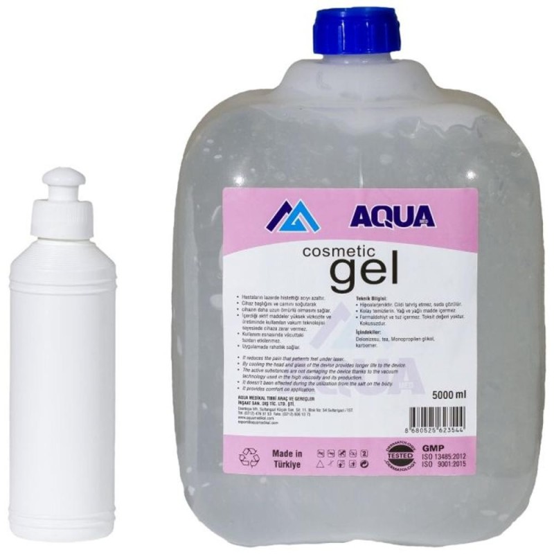 Set 2 x Gel Ultrasunete Ecografie, Aqua, Transparent, 5 l