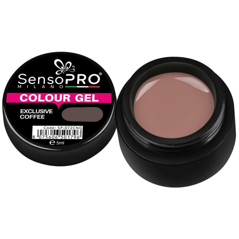 Set 2 x Gel Uv Colorat Exclusive Coffee 5 ml, SensoPRO Milano