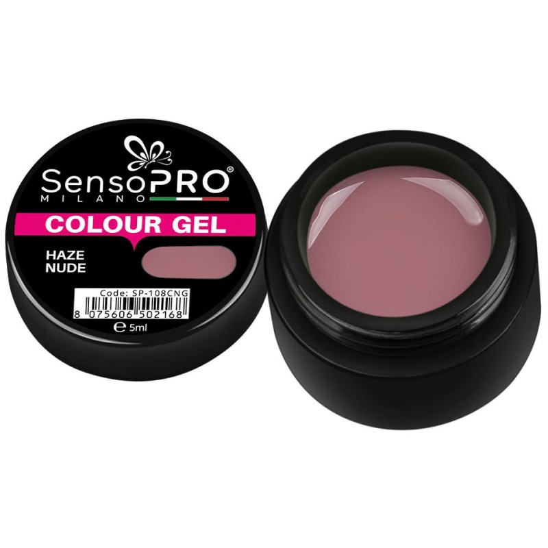 Set 2 x Gel Uv Colorat Haze Nude, SensoPRO Milano