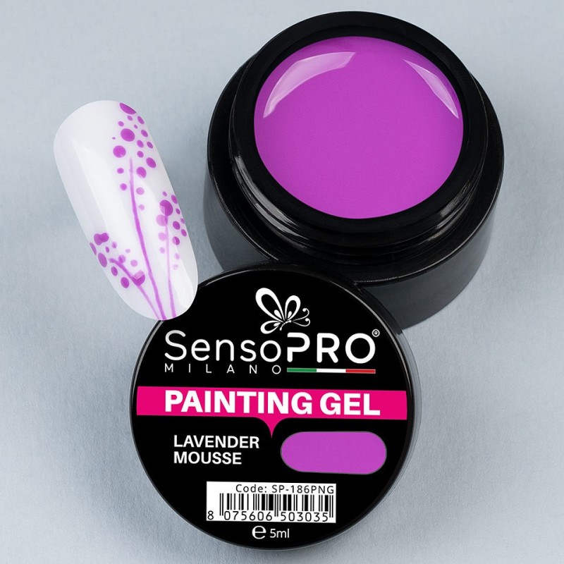 Set 2 x Gel Uv Pictura Unghii Lavender Mousse 5 ml, SensoPRO Milano