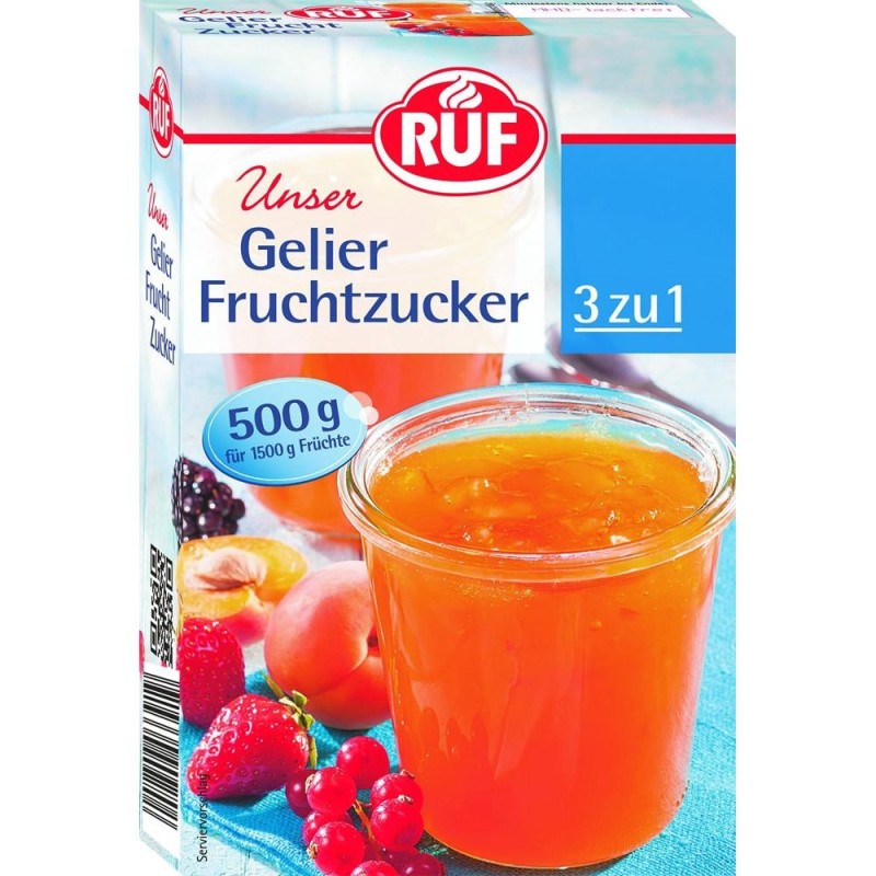 Set 2 x Gelifiant cu Fructoza 3:1, Ruf, 500 g