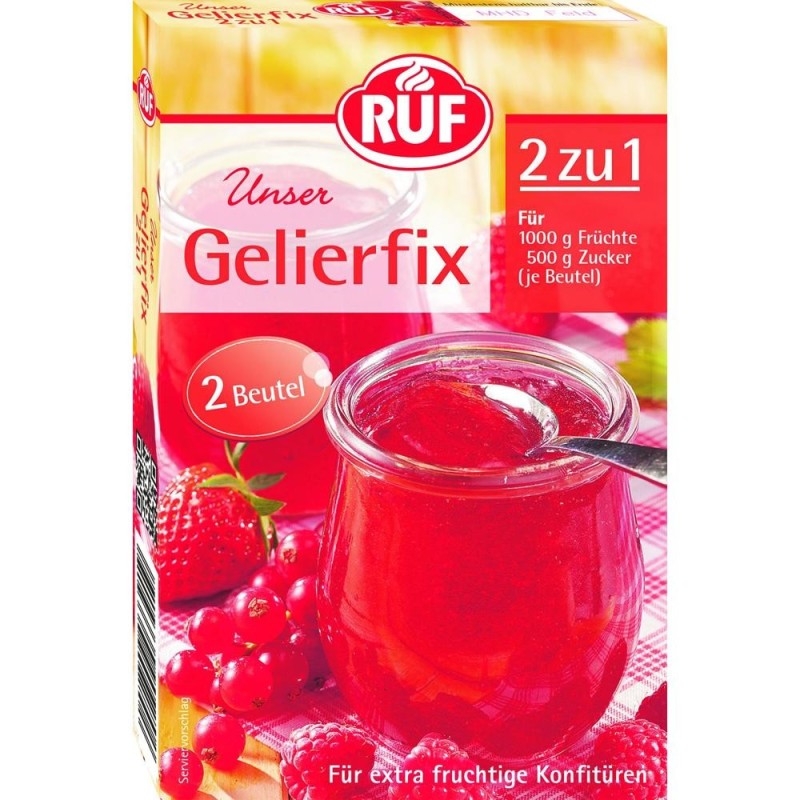 Set 2 x Gelifiant Fructe Gelfix 2:1, Ruf, 2 Plicuri x 25 g