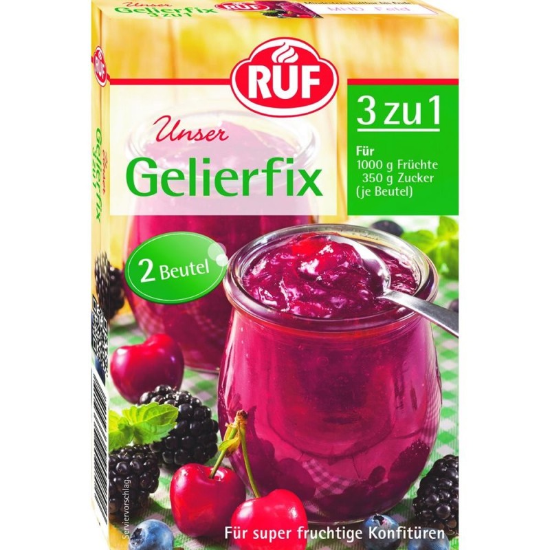 Set 2 x Gelifiant Fructe Gelfix 3:1, Ruf, 2 Plicuri x 25 g