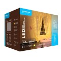 Set 2 x Ghirlanda Luminoasa Decorativa Modee C3006, 300 LED-uri, 3.6W, 3 x 3 m, Alb Cald, Tip Perdea