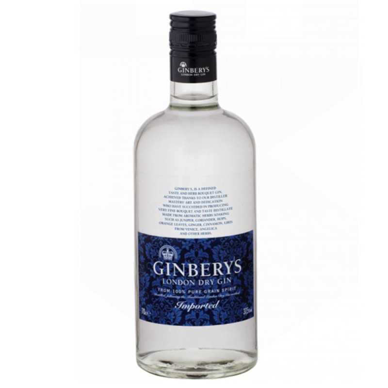 Set 2 x Gin Ginberys London, Alcool 37.5%, 0.7 l