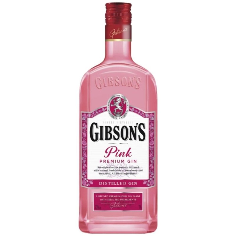 Set 2 x Gin Pink Gibson's, 37.5% Alcool, 0.7 l