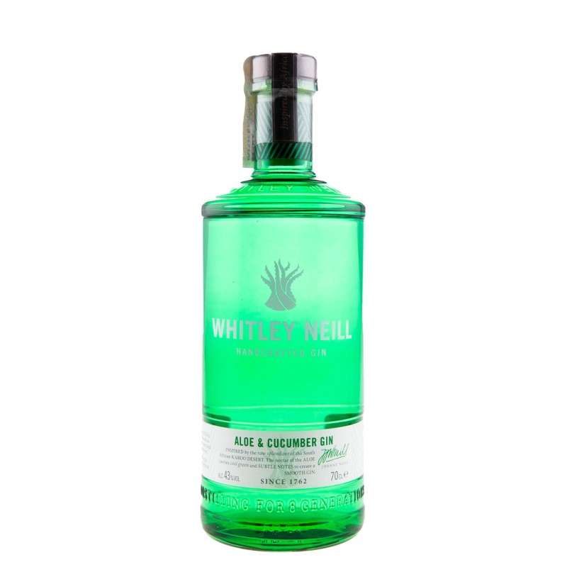 Set 2 x Gin Whitley Neill cu Aloe si Castravete, 43%, 0.7 l