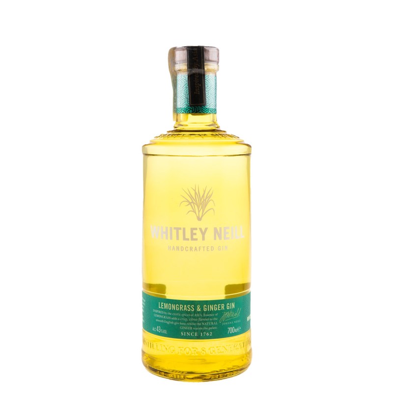 Set 2 x Gin Whitley Neill cu Lemongrass si Ghimbir, 43%, 0.7 l