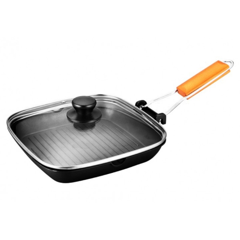 Set 2 x Gratar Aluminiu, cu Capac, 36x24 cm, Grunberg HXG36LD