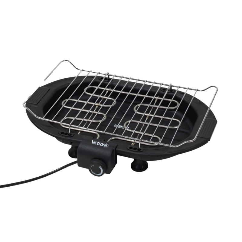 Set 2 x Gratar Electric, Grill din Inox, 44 x 24 cm, 2000 W, Victronic BBQ2000