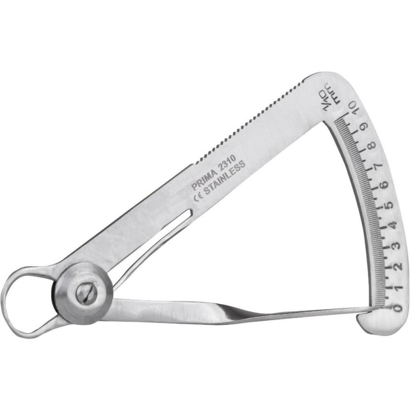 Set 2 x Grosiometru pentru Metal, Otel Inoxidabil, Autoclavabil, Prima