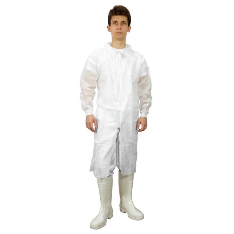 Set 2 x Halat Smms cu Fermoar Prima, Marimea XXL, Alb