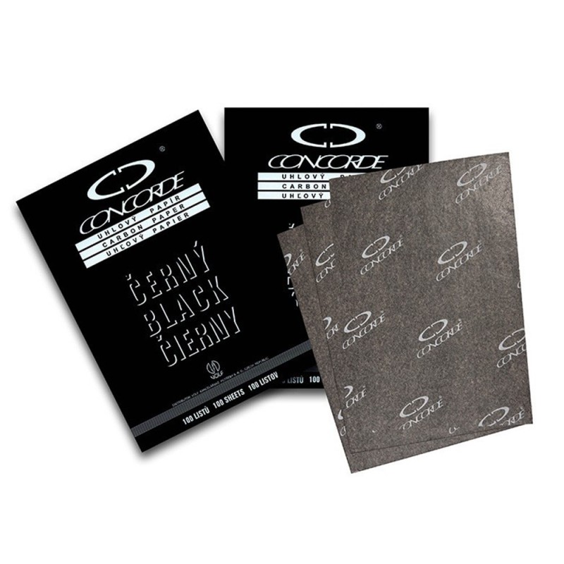 Set 2 x Hartie de Carbon Indigo, Negru, 25 Coli