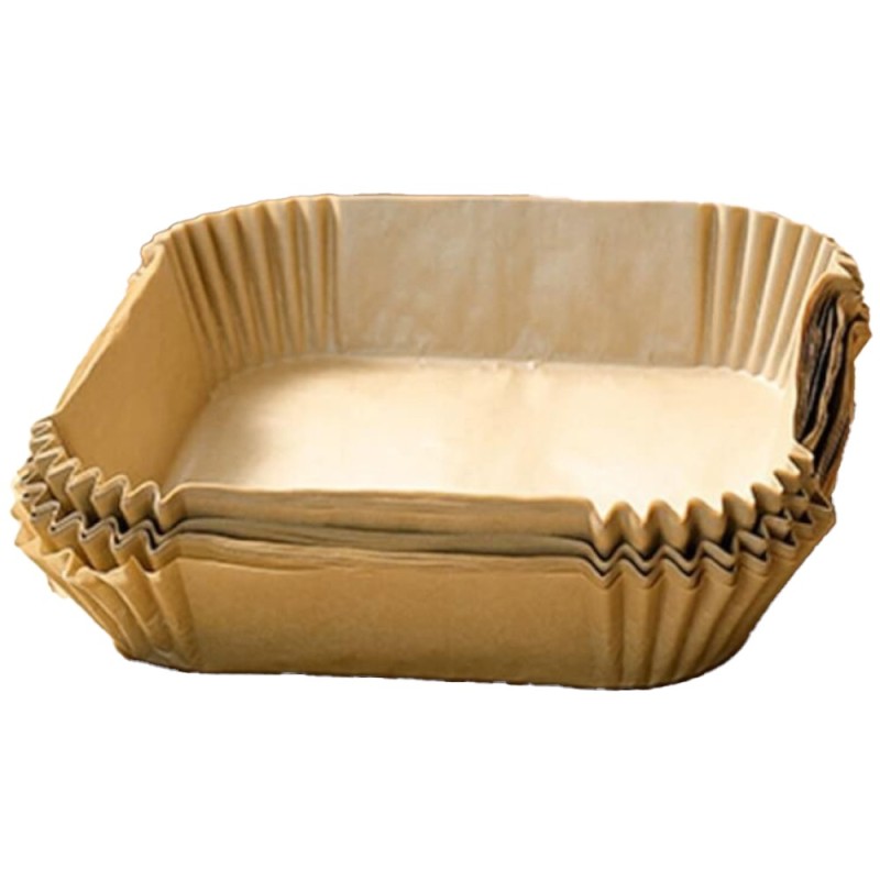 Set 2 x Hartie de Copt potrivita Air Fryer, Patrata, 20 x 20 cm, Perfect Home