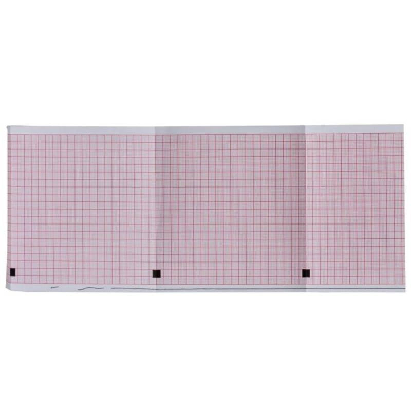 Set 2 x Hartie Electrocardiograf, Prima, 112 mm x 100 mm, Cardioline, 300 Coli