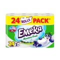 Set 2 x Hartie Igienica, Emeka Mountain Fresh, 3 Straturi, 24 Role
