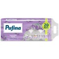 Set 2 x Hartie Igienica Pufina Lux, Lavanda, 3 Straturi, 20 Role