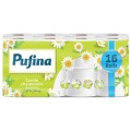 Set 2 x Hartie Igienica Pufina Lux, Musetel, 3 Straturi, 16 Role