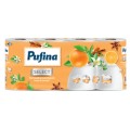 Set 2 x Hartie Igienica Pufina Lux, Portocale si Scortisoara, 4 Straturi, 8 Role