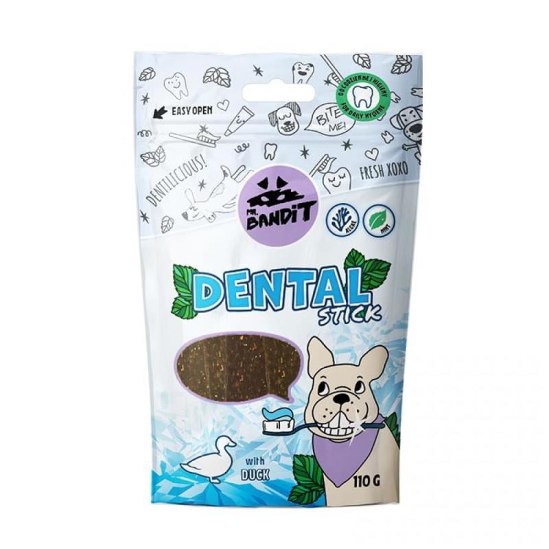 Set 2 x Hrana Caini Mr. Bandit Dental Sticks, cu Rata, 110 g