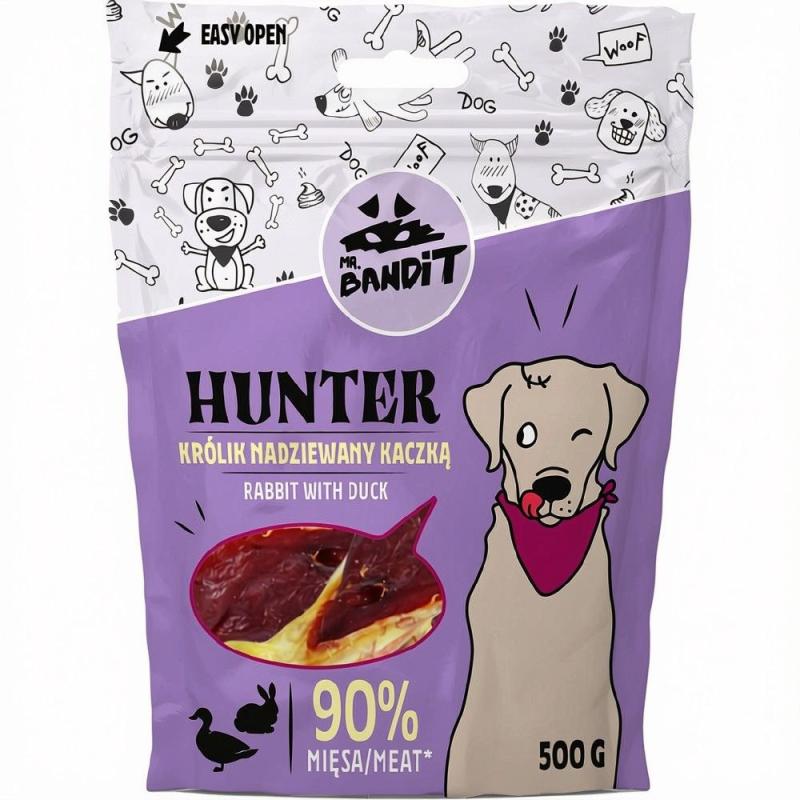 Set 2 x Hrana Caini Mr. Bandit Hunter, Iepure cu Rata, 500 g