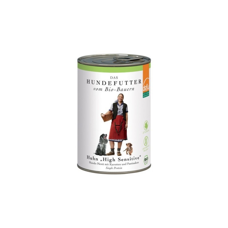 Set 2 x Hrana Umeda BIO pentru Caini, Carne de Pui, 410 g, Defu