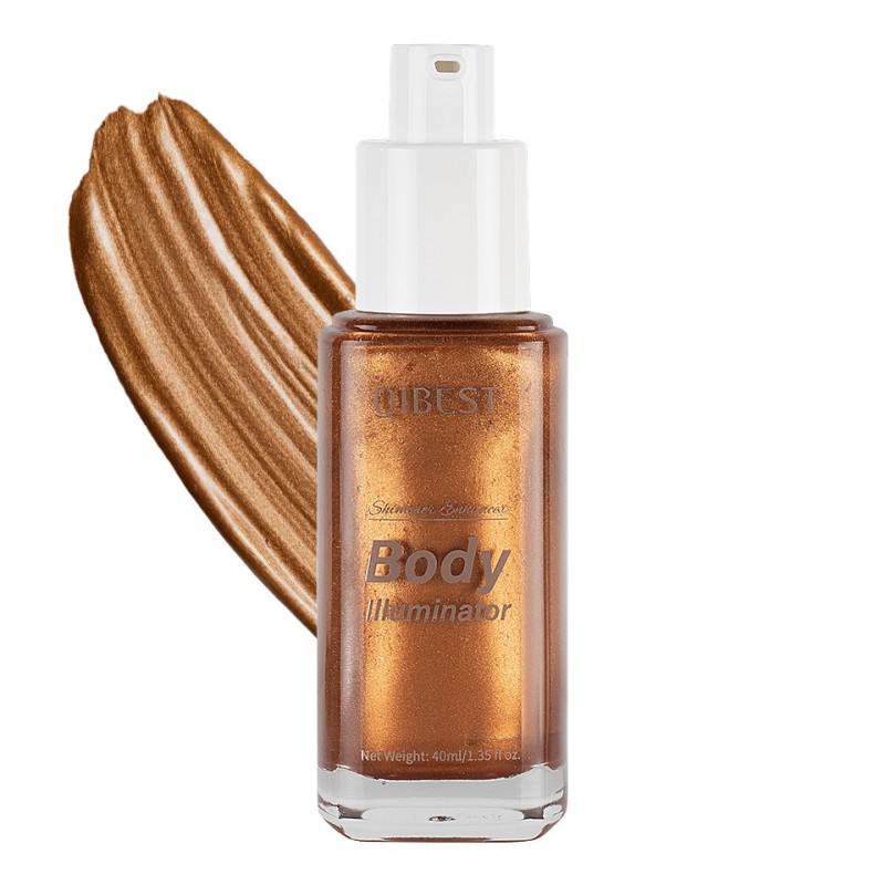 Set 2 x Iluminator Lichid Fata si Corp Qibest Shimmer Enhancer, 03