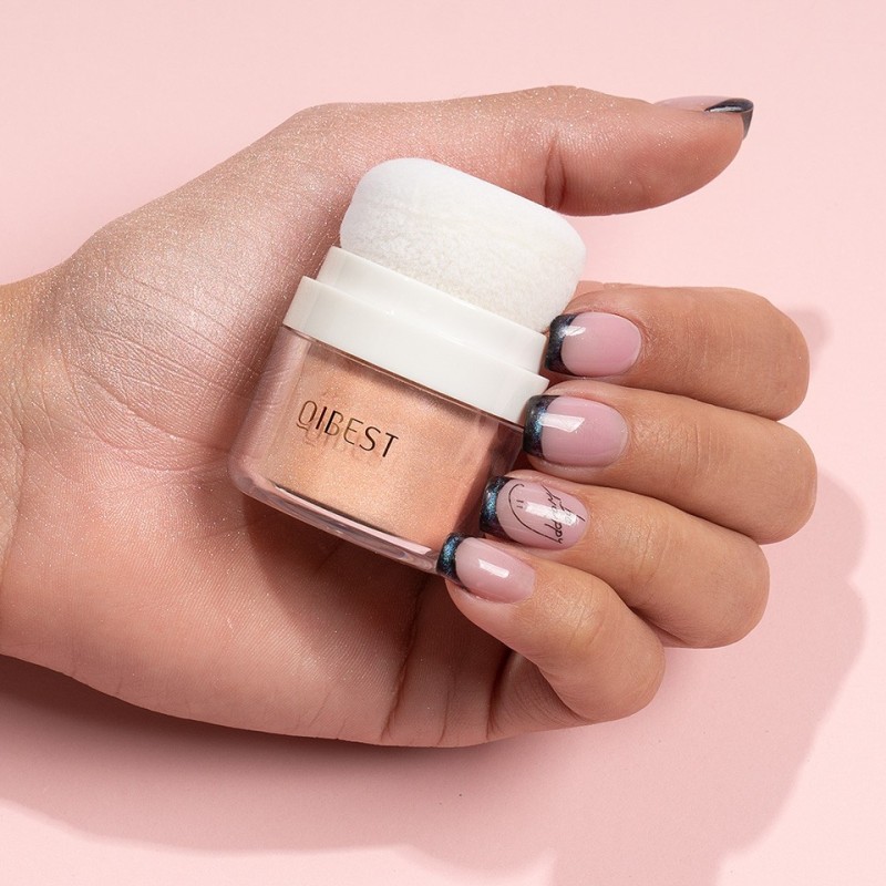 Set 2 x Iluminator Pudra Fata si Corp Qibest Diamond Highlighter, 02